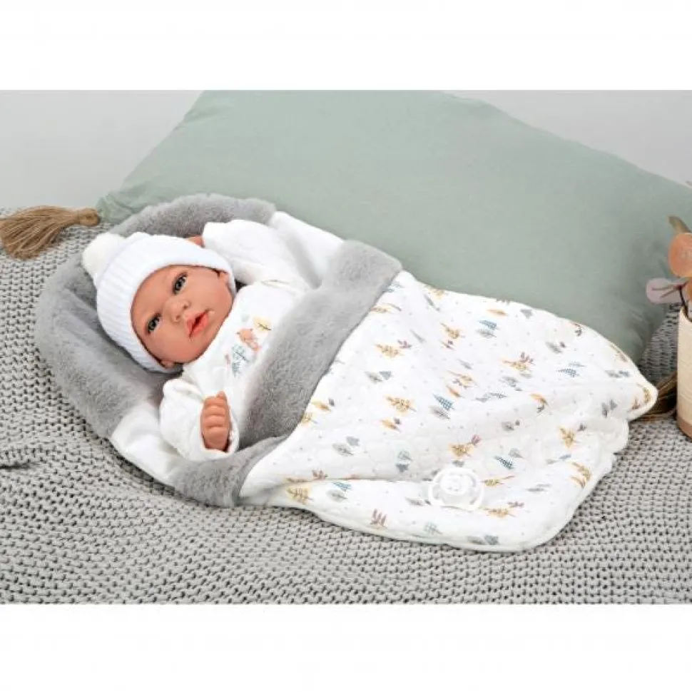 Andrea Bobble Hat Baby 40Cm