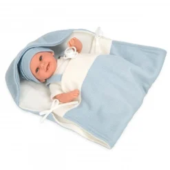 Baby Arias Doll with Blue Blanket (35cm)
