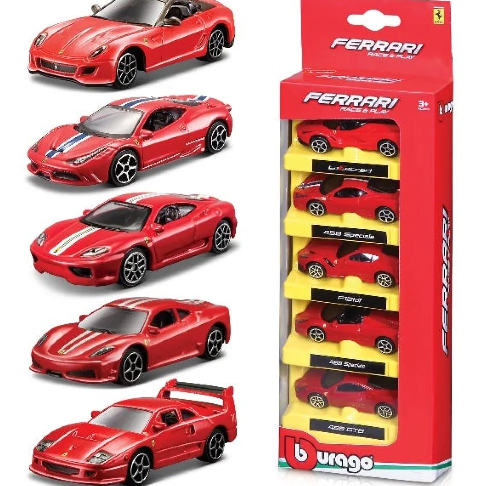 Bburago 1:64 Ferrari 5Pk