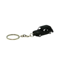 Black Taxi Metal Die Cast Keyring