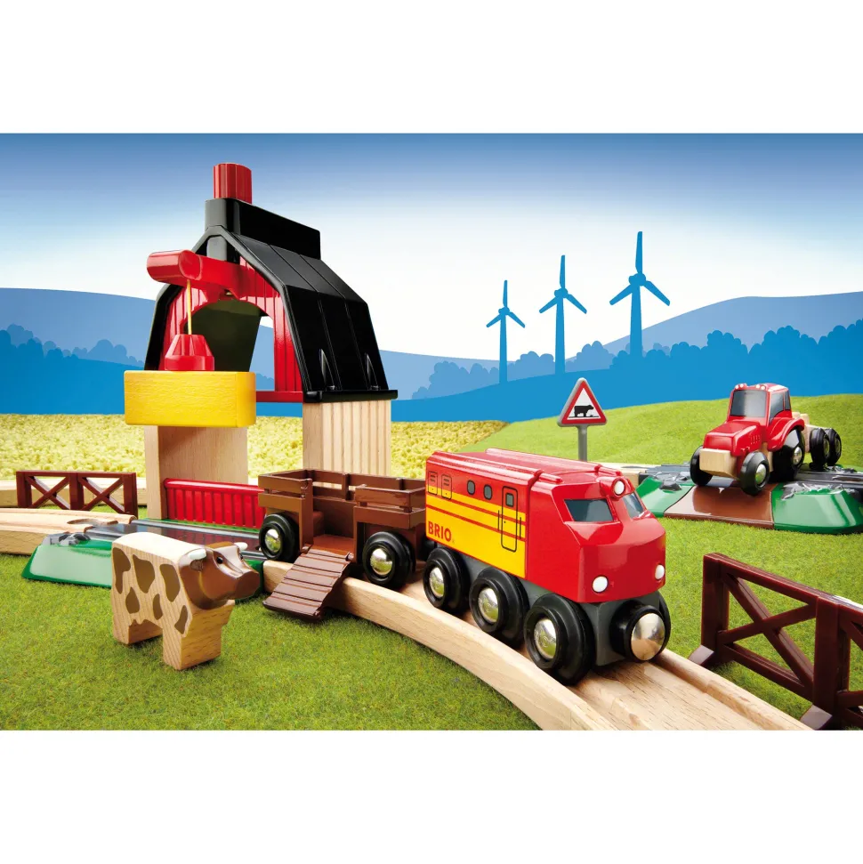 BRIO Farm Railway Set
