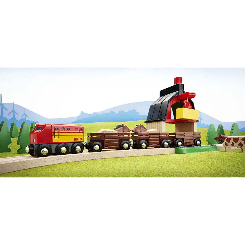 BRIO Farm Railway Set