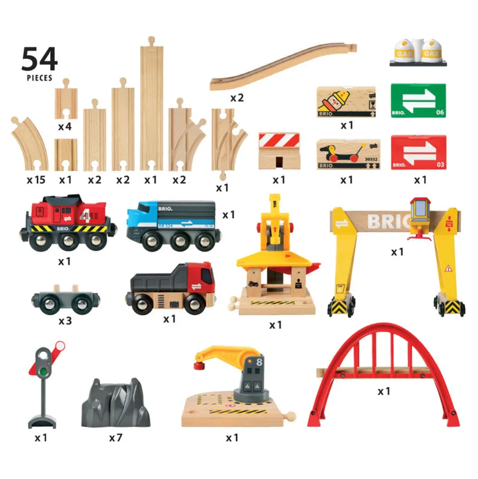 BRIO World Cargo Railway Deluxe Set