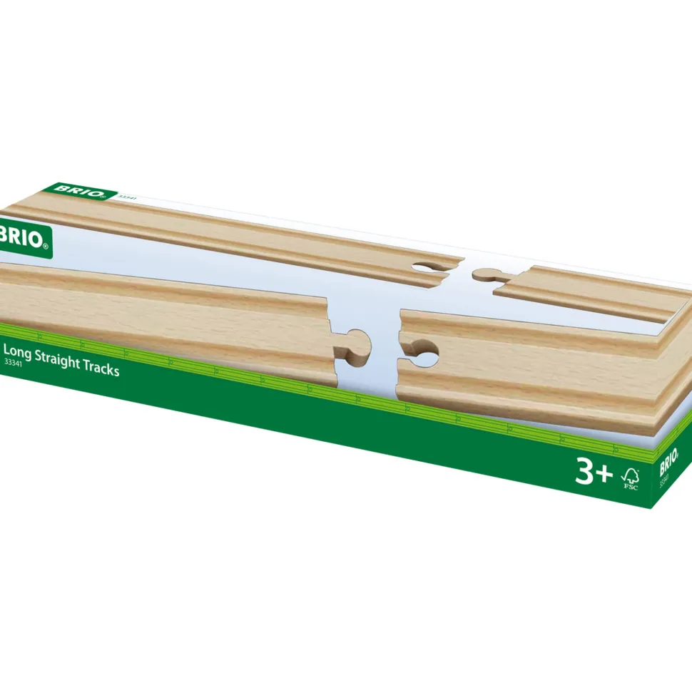 BRIO World Long Straights Railway Track