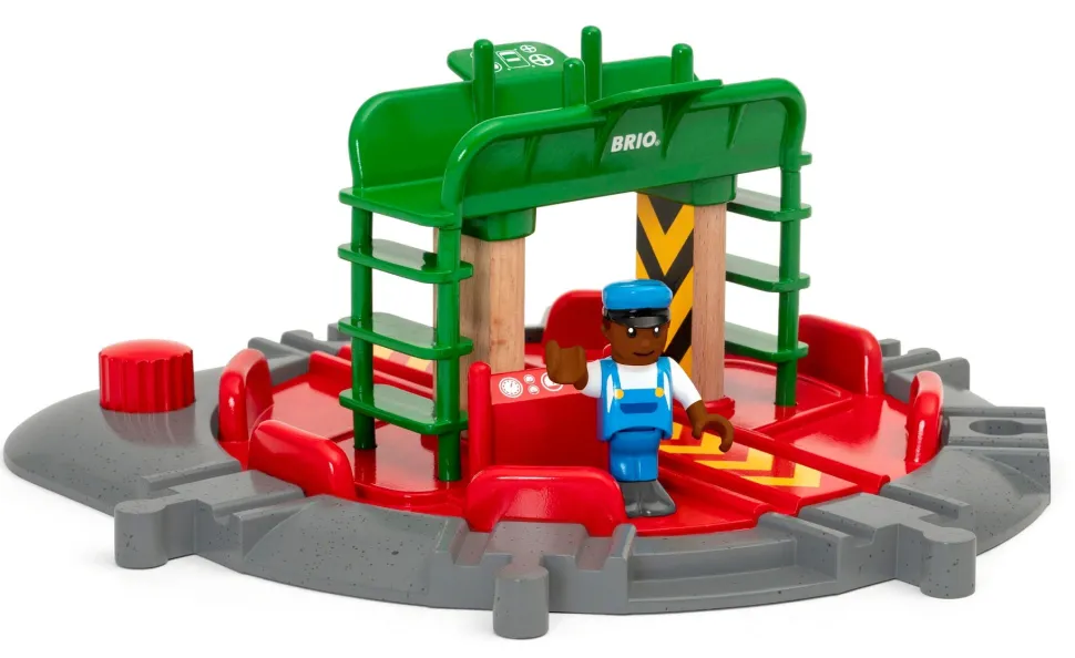 Brio World Railway Track - Turntable & Figure