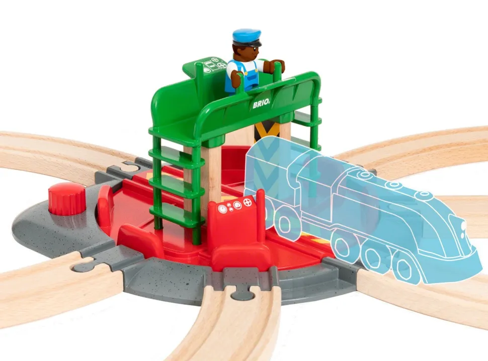 Brio World Railway Track - Turntable & Figure