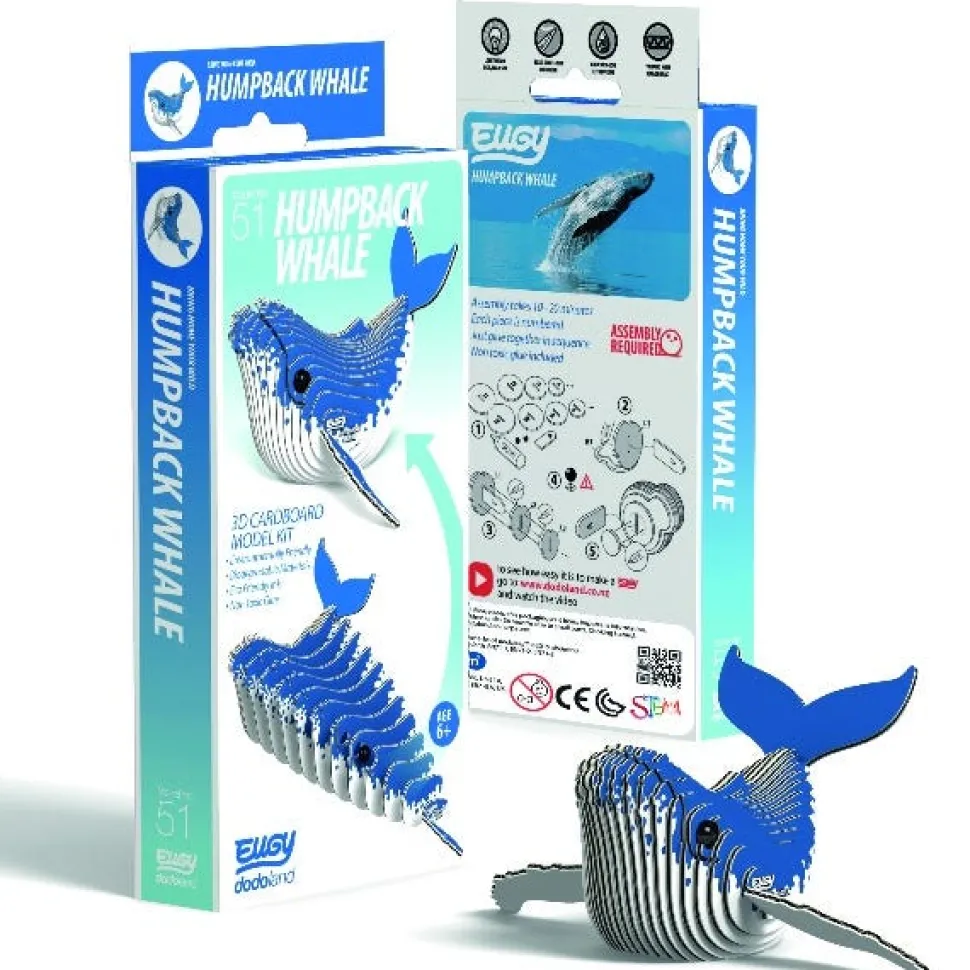 EUGY Humpback Whale 3D Craft Kit