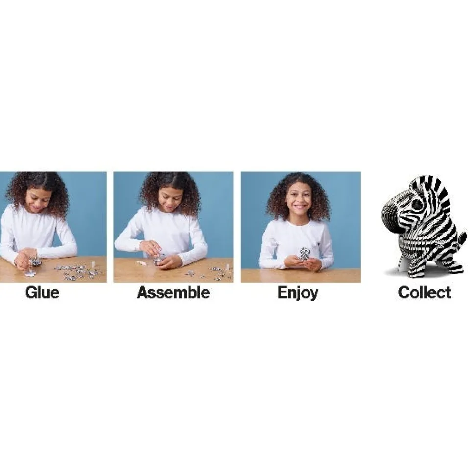 EUGY Zebra 3D Craft Kit