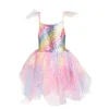 Fairy Dress And Wings Rainbow (3-4 years)