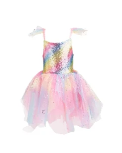 Fairy Dress And Wings Rainbow (5-6 years)