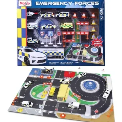 Fresh Metal Emergency Force Playset Inc Playmat