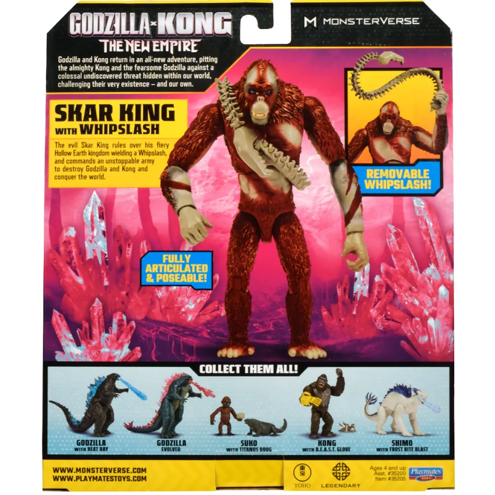 Godzilla X Kong The New Empire 6" Skar King With Whip Weapon