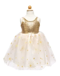 Golden Glam Princess Party Dress (5-6 years)