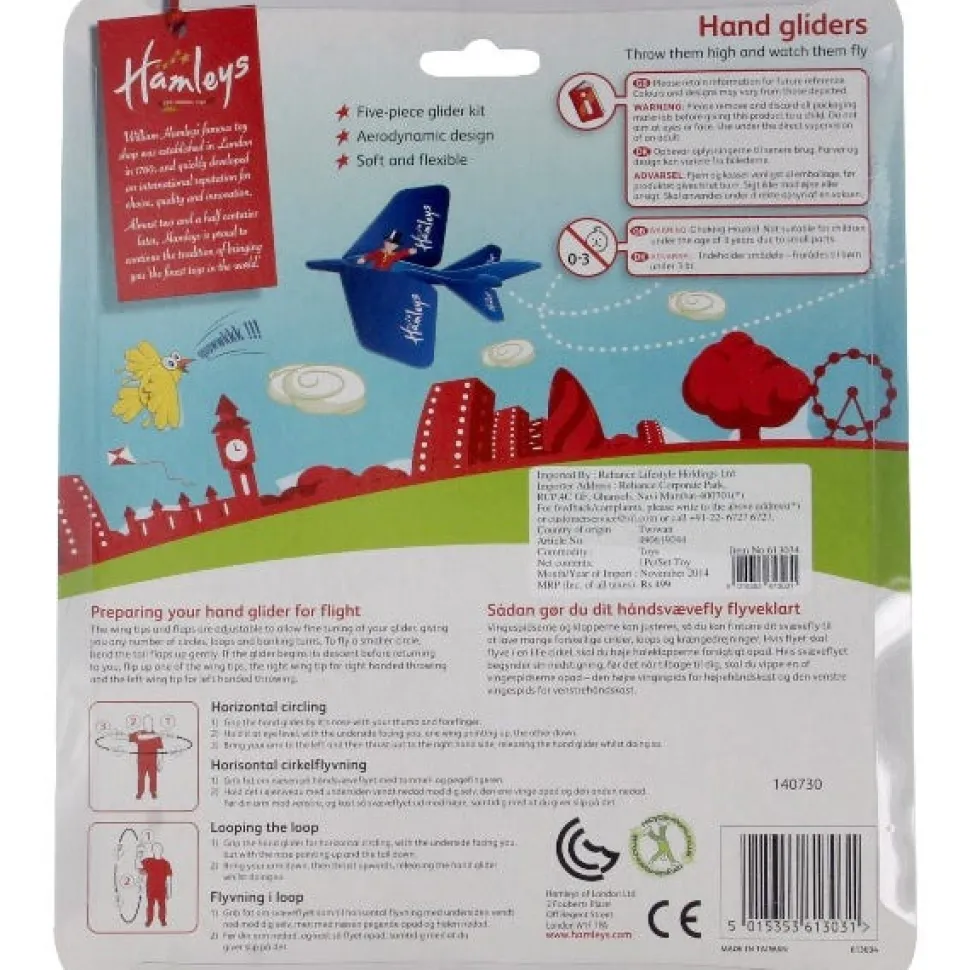 Hamleys® Multicoloured Hand Gliders Set