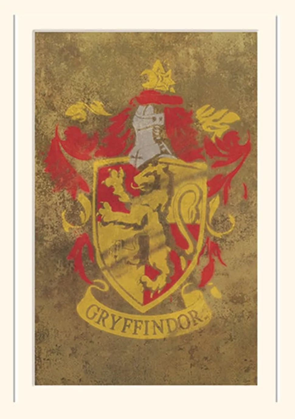 Harry Potter Gryffindor Crest Loose Mounted Print