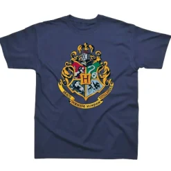 Harry Potter Hogwarts Crest Children's Navy T-Shirt Age 7-8