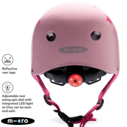 Helmet Pink Star Small (48-54cm)