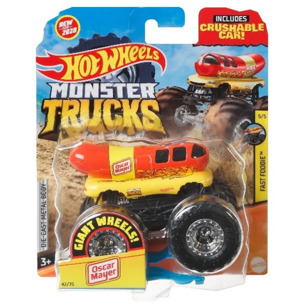 Hot Wheels Monster Trucks 1:64 Vehicle Assortment