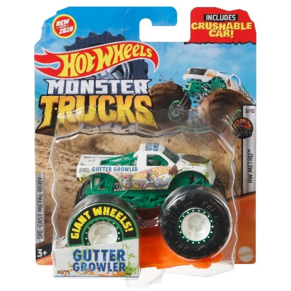 Hot Wheels Monster Trucks 1:64 Vehicle Assortment