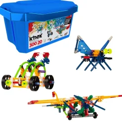 K'Nex Classics 300 Pc/ 20 Model Building Fun Tub (Blue Tub)