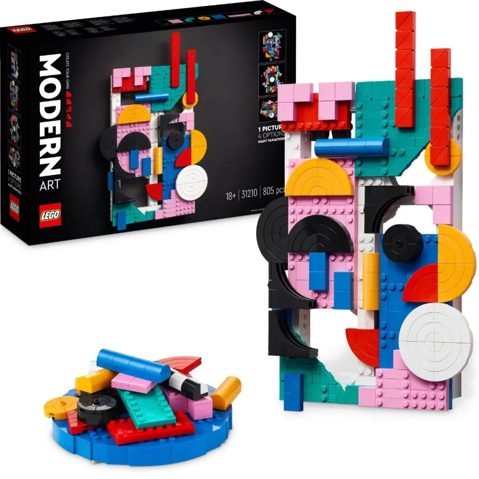 LEGO® 31210 Art Modern Art Colourful Abstract Wall Canvas Set