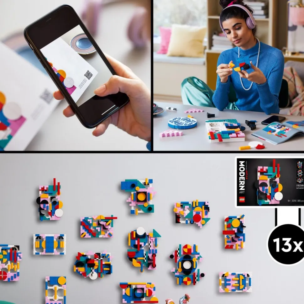 LEGO® 31210 Art Modern Art Colourful Abstract Wall Canvas Set