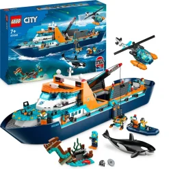 LEGO® 60368 City Arctic Explorer Ship, Big Floating Boat Toy