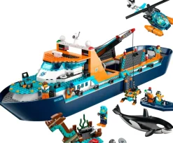 LEGO® 60368 City Arctic Explorer Ship, Big Floating Boat Toy