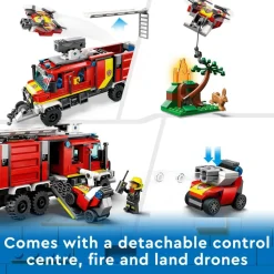 LEGO® 60374 City Fire Command Unit Set With Fire Engine Toy