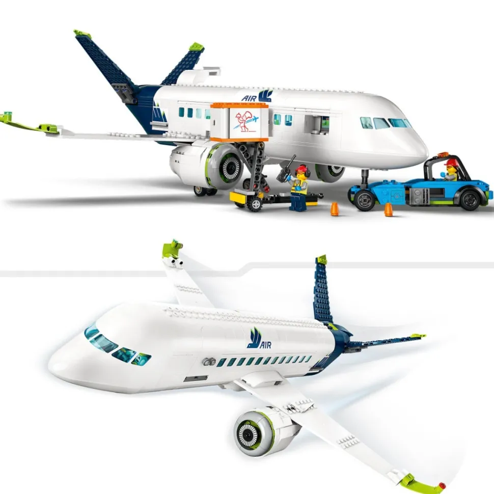 LEGO® 60367 City Passenger Aeroplane Toy & 4 Airport Vehicles