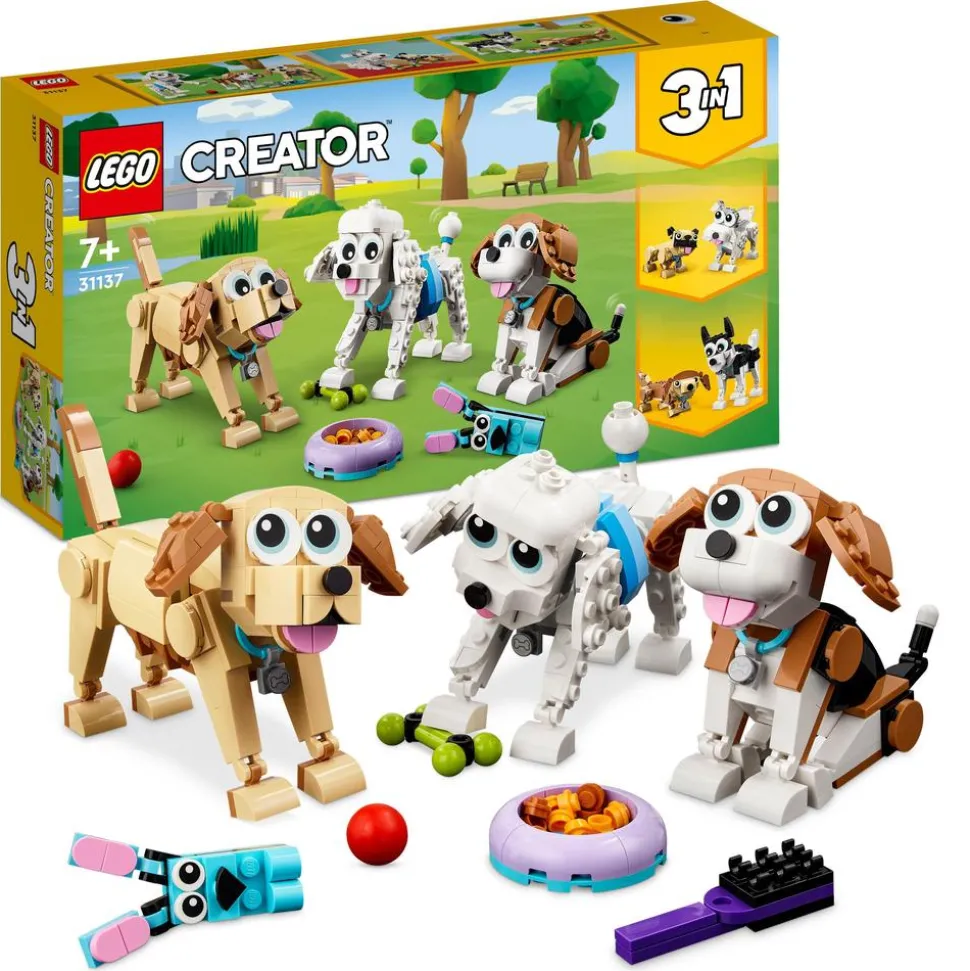 LEGO® 31137 Creator 3 in 1 Adorable Dogs Animal Figures Toys