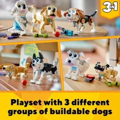 LEGO® 31137 Creator 3 in 1 Adorable Dogs Animal Figures Toys