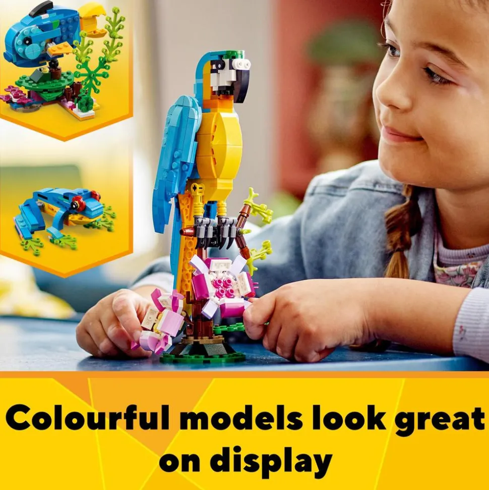 LEGO® 31136 Creator 3 in 1 Exotic Parrot Animals Building Toy