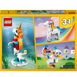 LEGO® 31140 Creator 3 in 1 Magical Unicorn Toy Animal Playset