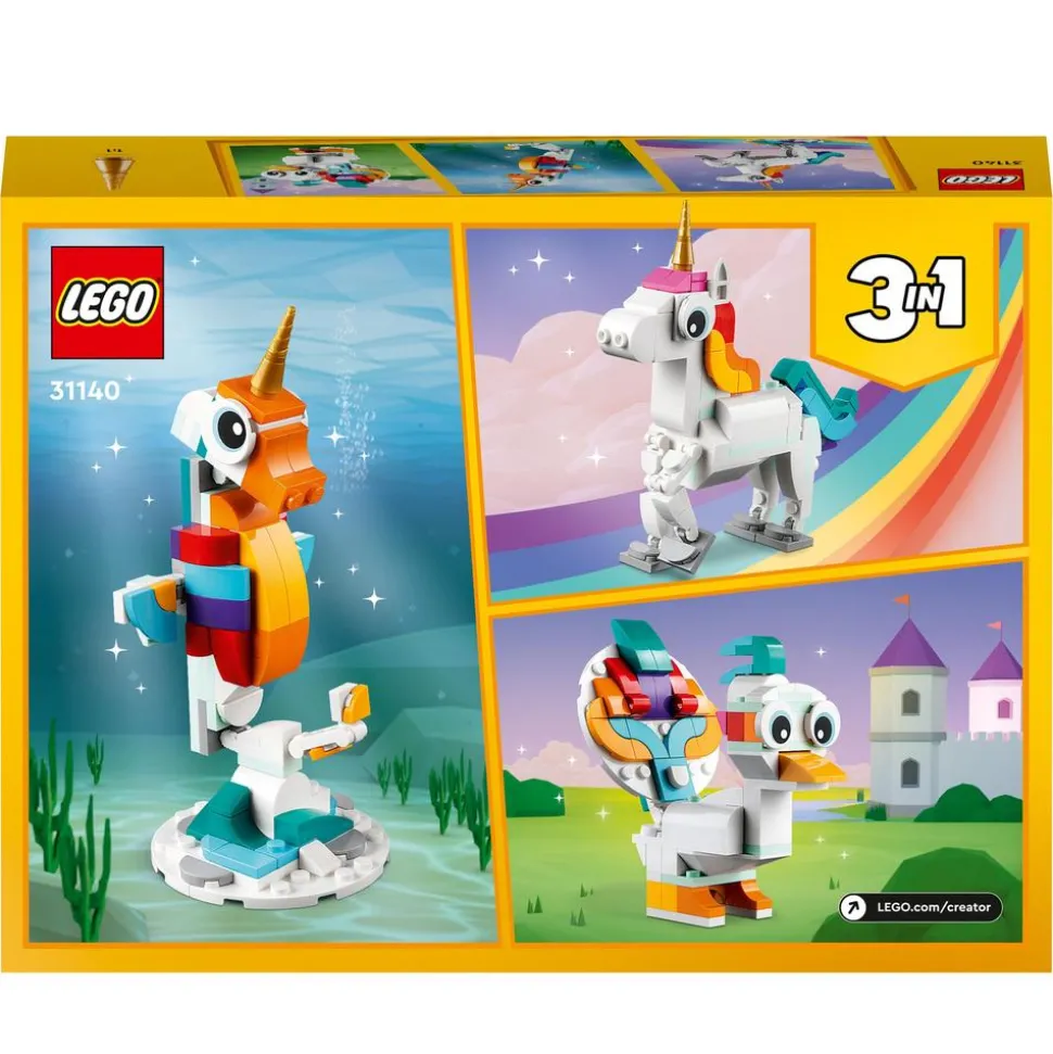 LEGO® 31140 Creator 3 in 1 Magical Unicorn Toy Animal Playset