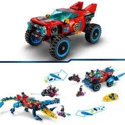 LEGO® 71458 Dreamzzz Crocodile Car Toy To Monster Truck Set