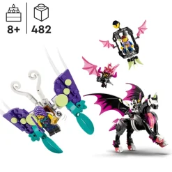 LEGO® 71457 Dreamzzz Pegasus Flying Horse Toy, 2In1 Creature