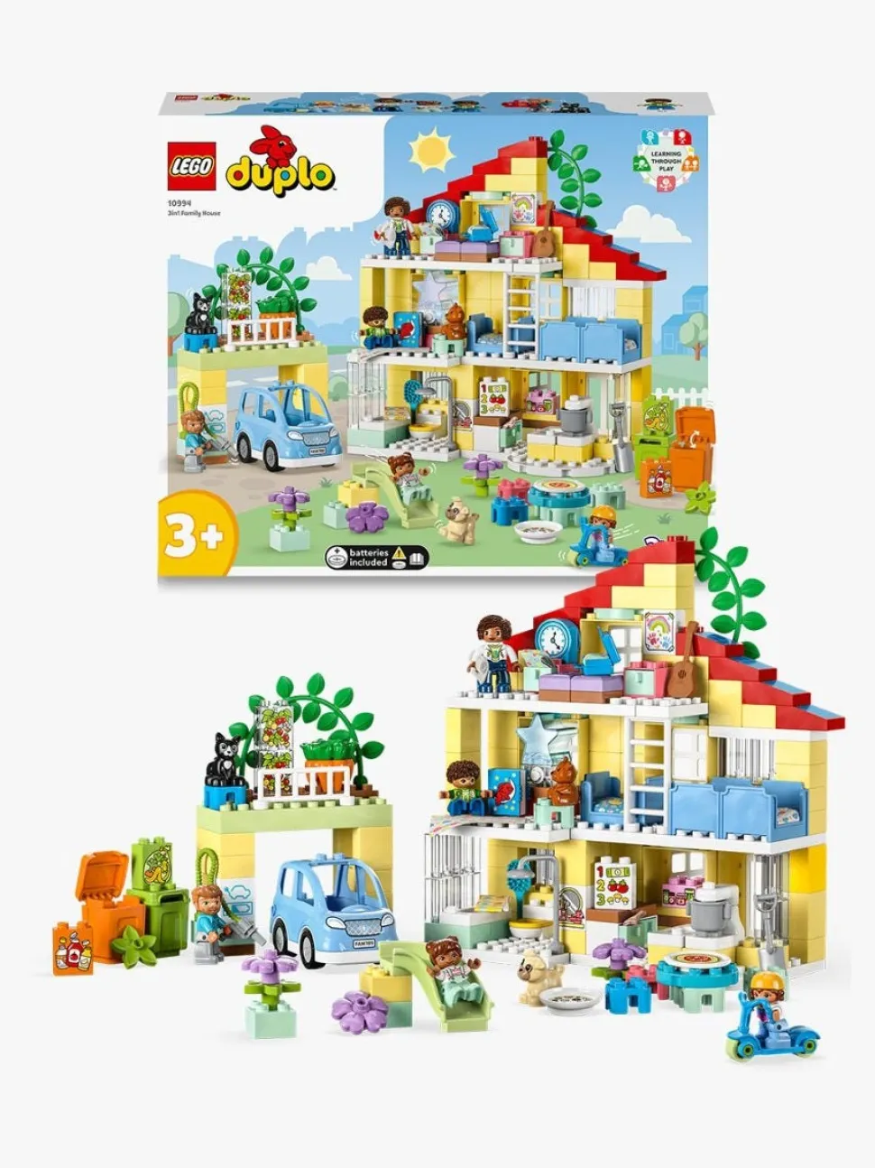 LEGO® 10994 DUPLO 3in1 Family House Toy for Toddlers Aged 3+