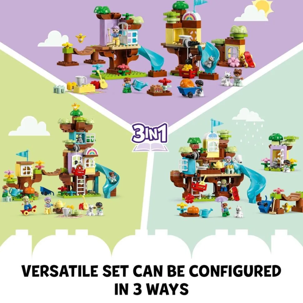 LEGO® 10993 DUPLO 3in1 Tree House Set with Animal Figures