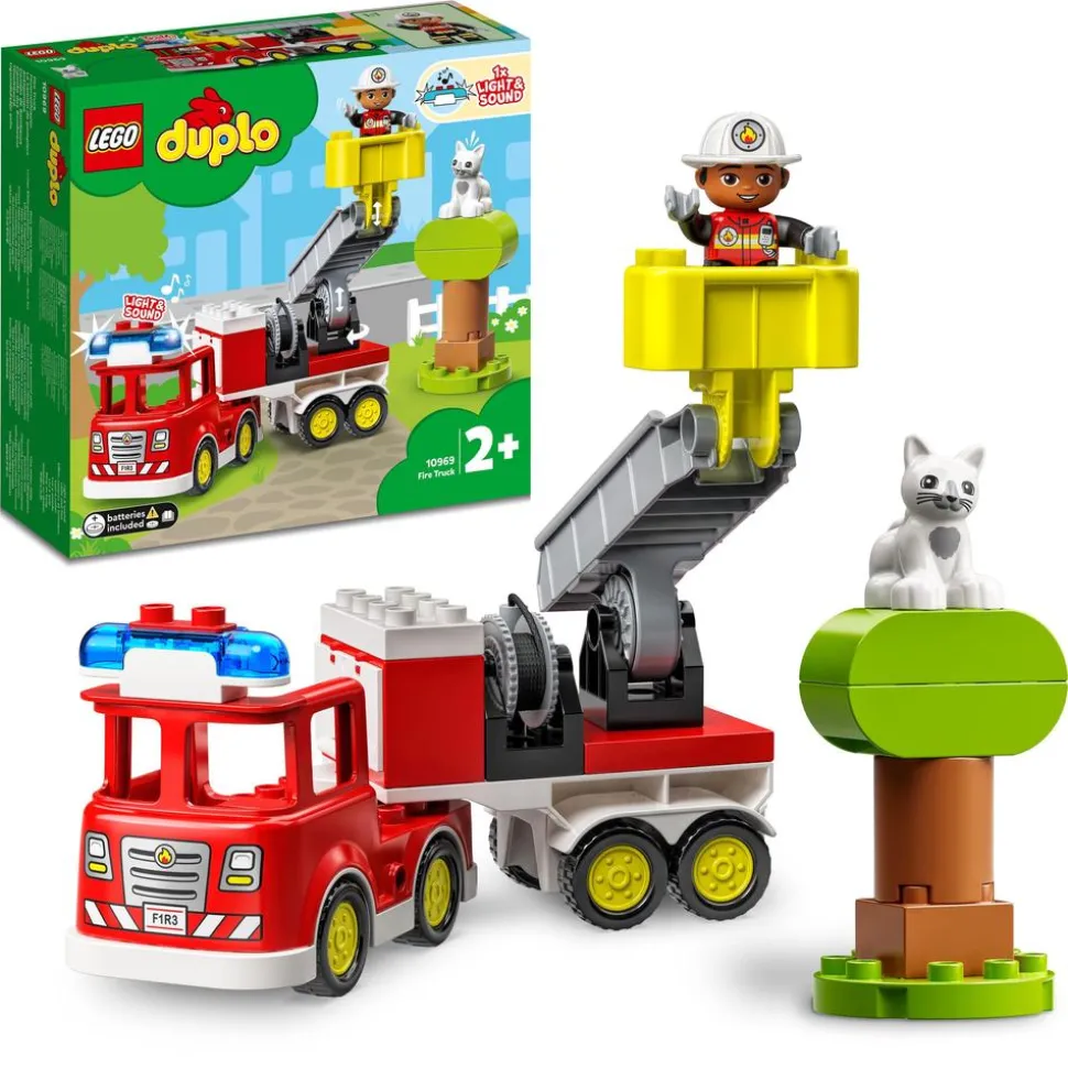 LEGO® 10969 Duplo Rescue Fire Engine Toy with Lights & Sound
