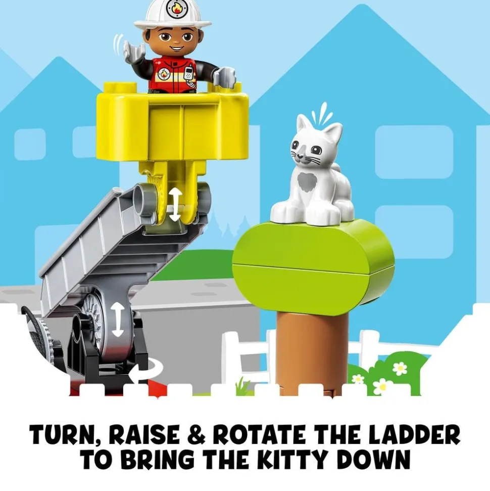 LEGO® 10969 Duplo Rescue Fire Engine Toy with Lights & Sound