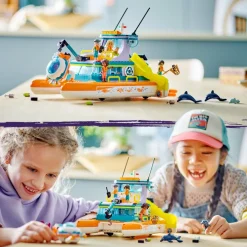 LEGO® 41734 Friends Sea Rescue Boat Toy with Dolphin Figures