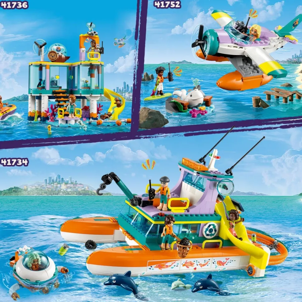 LEGO® 41752 Friends Sea Rescue Plane Toy with Whale Figure