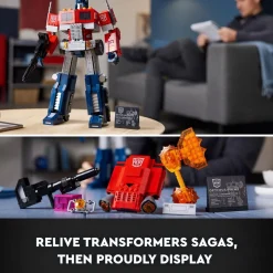 LEGO® 10302 Icons Optimus Prime, Transformers Robot Model Set