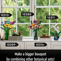 LEGO® 10313 Icons Wildflower Bouquet Flowers Set for Adults