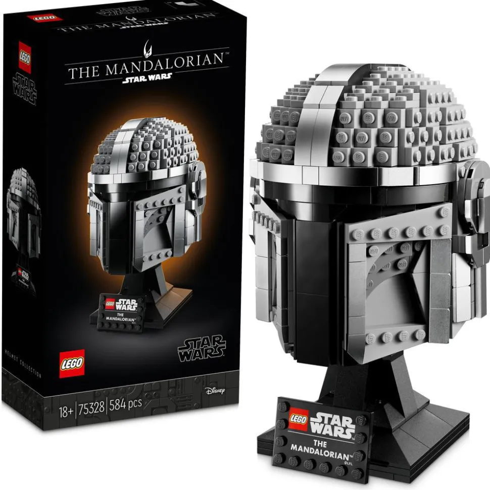 LEGO® 75328 Star Wars The Mandalorian Helmet Model Adult Set