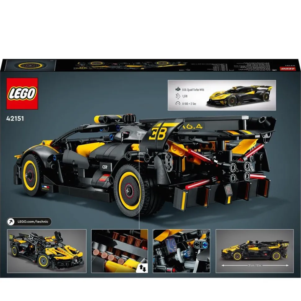 LEGO® 42151 Technic Bugatti Bolide Model Car Toy Building Set