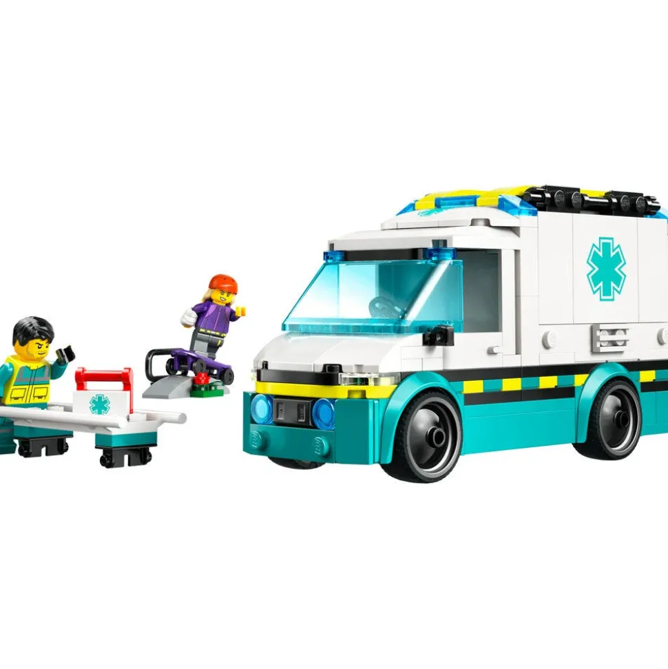 LEGO® City Emergency Ambulance Toy Set with Minifigures 60451