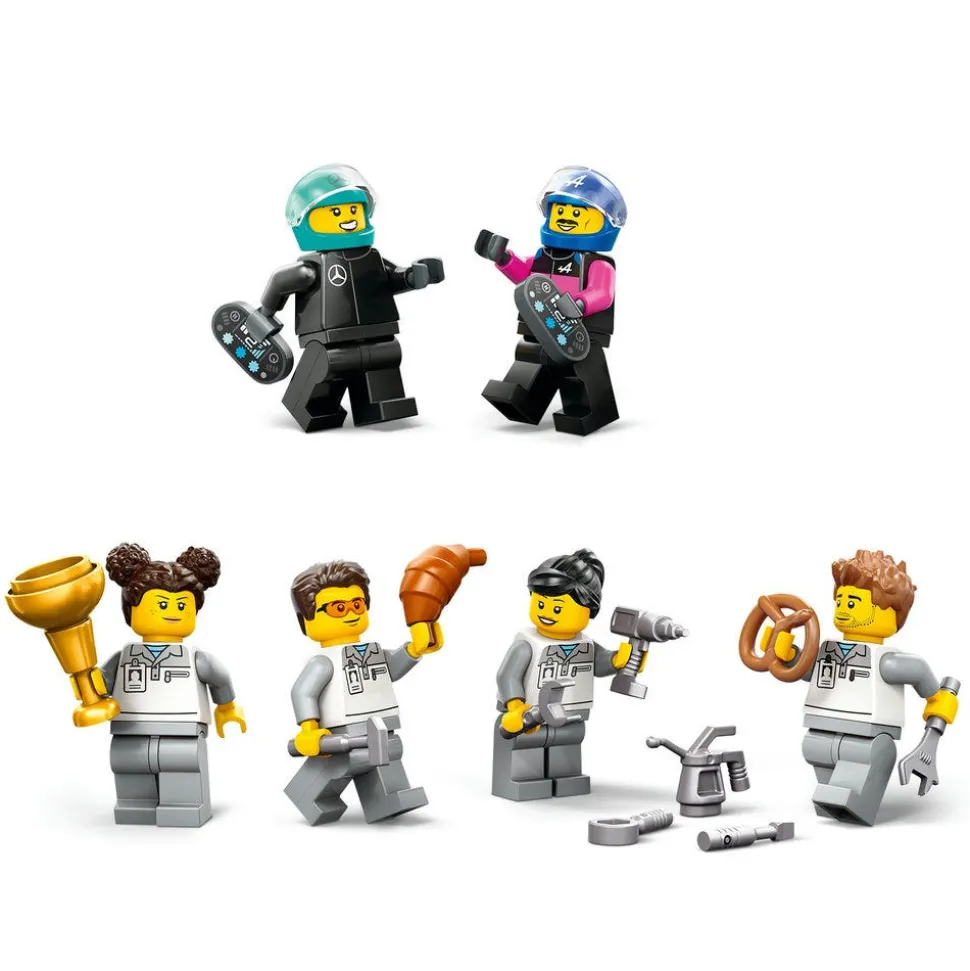 LEGO® City F1 Garage & Mercedes-AMG & Alpine Cars Set 60444