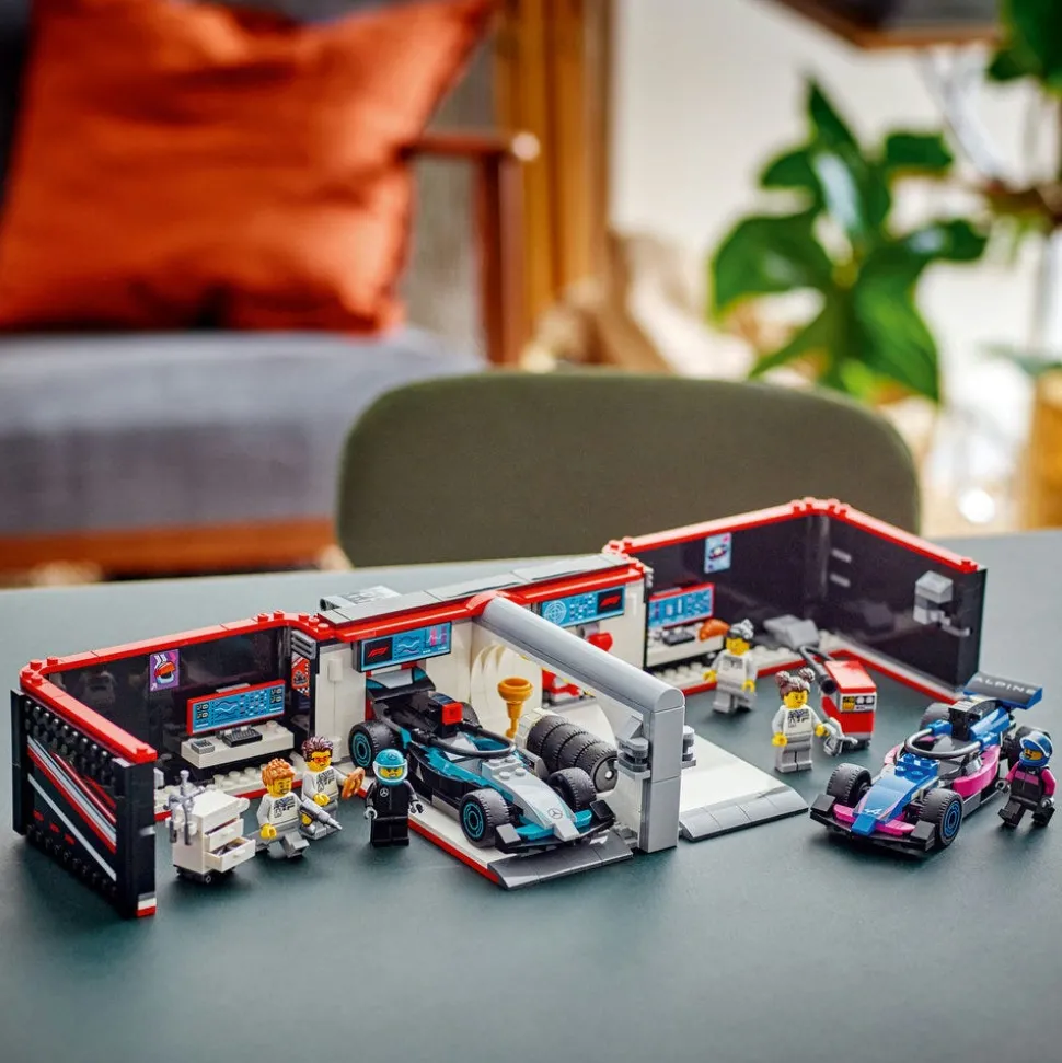 LEGO® City F1 Garage & Mercedes-AMG & Alpine Cars Set 60444